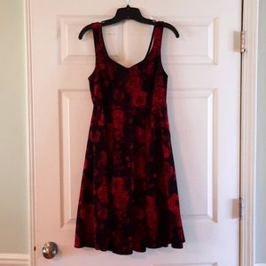 Torrid Rose Floral Black Dress